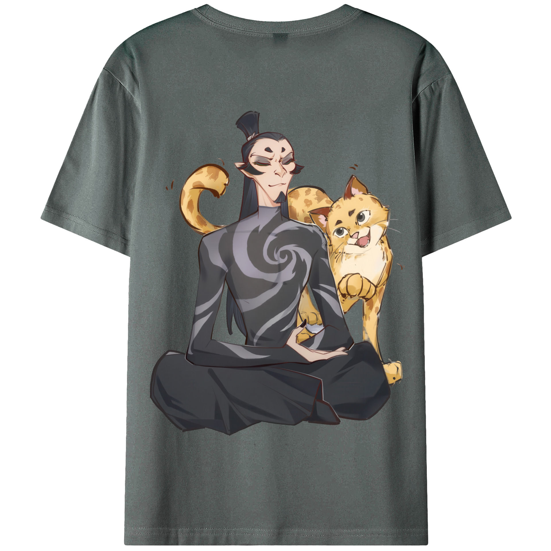 Ne Zha 2 ナタ 魔童の大暴れ 綿100％半袖Tシャツ（背面プリント）